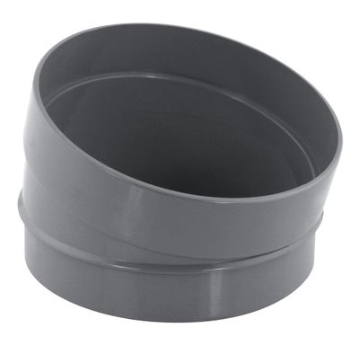 Secteur de coude PVC évacuation 15° mâle/femelle Ø100 - FITT