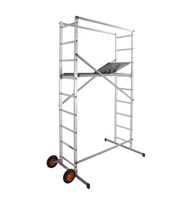 Echafaudage roulant HobbyStep H4 Jardin 1,70 /  3,70 m aluminium - HAILO