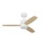 Ventilateur de plafond silencieux avec lumière LED + télécommande Blanc/bois Ø106cm - Mandaree EGLO
