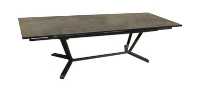 Table de jardin rectangulaire Vita en aluminium 180/280x100x74 cm PROLOISIRS