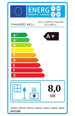Poêle à bois 5,9 kW Java 3V PANADERO