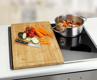 Couvre-plaque de cuisson planche à découper 30x52cm WENKO