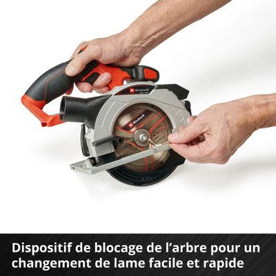 Scie circulaire sans fil diamètre lame 150 mm alésage 10 mm 18 V TE-CS 165 Li-Solo EINHELL