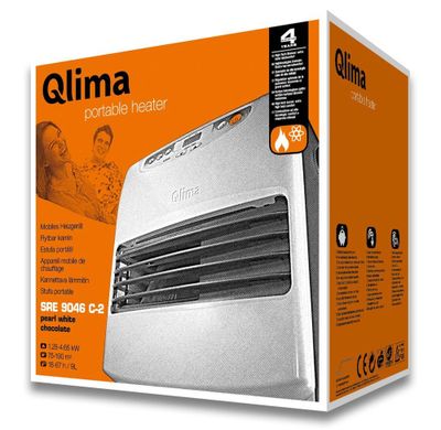 Poêle à pétrole électronique 4,65 kW SRE9046 C-2 blanc - QLIMA