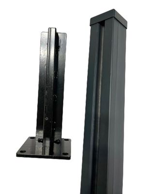 Kit poteau alu anthracite pour panneau brise vue Element - 75 x 75 x 1890 mm - OLG