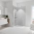 Panneaux muraux de douche 100+100x210 cm parement béton DecoDesign Décor - SCHULTE