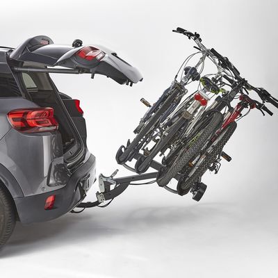 Porte vélo 4 vélos électriques sur attelage rabattable Premium  MOTTEZ