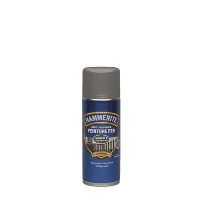 Peinture aérosol fer extérieur direct sur rouille Martelé Gris Ardoise 400 mL - HAMMERITE