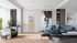 Bloc-porte aluminium blanc et plaqué chêne style Atelier H.204 x l.73 cm avec vitrage verre clair poussant gauche - OPTIMUM