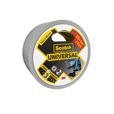 Ruban adhésif de réparation Universal gris 25 m + 5 m gratuit - SCOTCH