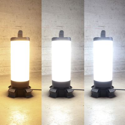 Projecteur de chantier LED puissant 360° IP65 16 300 lumens blanc variable - TIBELEC