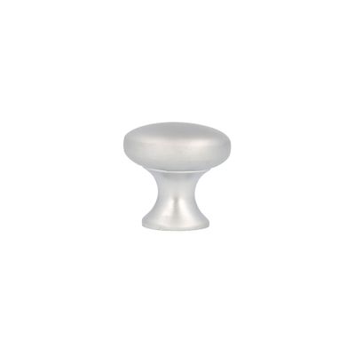 Bouton de meuble rond chromé mat diamètre 25 mm REI