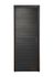 Bloc-porte fin de chantier postformé H.204 x l.83 cm décor mélanimé EBENE poussant gauche - SMIS