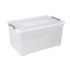 Handy box transparente avec couvercle et poignées à clips 115 L CURVER