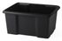 Bac de rangement en plastique noir 15 L SUNDIS