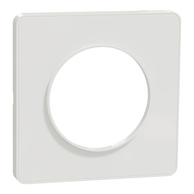 Plaque de finition 1 poste blanc - Odace 2011 Touch SCHNEIDER ELECTRIC