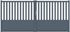 Portail battant aluminium CHAMBERY l.3,5 x H.1,60 m gris JARDIMAT