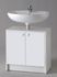 Meuble sous-lavabo blanc longueur 600 mm