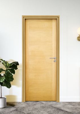 Bloc-porte fin de chantier postformé H.204 x l.73 cm décor plaqué chêne EQUINOXE poussant gauche - SMIS