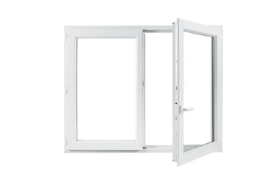 Fenêtre PVC blanc 2 vantaux H.115 x l.140 cm CLOSY