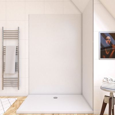 Panneau mural de douche 120x210 cm blanc - AURLANE