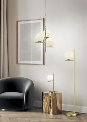 Suspension E14 Pure laiton 3x28W - TRIO