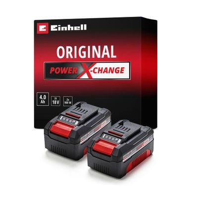 Batteries 18 V 4,0 Ah Power X-Change par 2 EINHELL