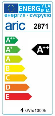 Tube led S14s 30 x 300 mm 4 W = 500 LM blanc chaud ARIC