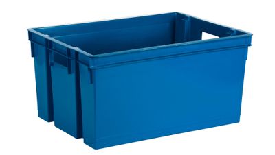 Bac de rangement 50 litres Bleu minéral EDA