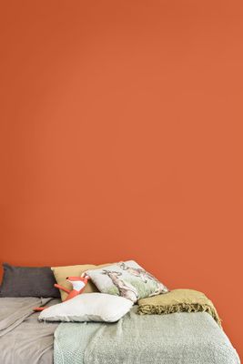 Peinture crème de couleur Auburn Sauvage satin 0,5L - DULUX VALENTINE