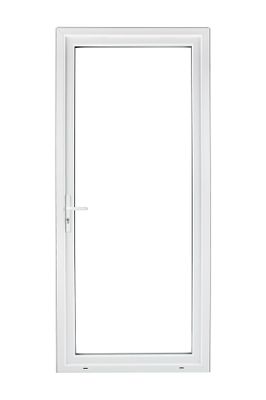 Porte-fenêtre PVC blanc 1 vantail tirant gauche H.205 x l.80 cm CLOSY
