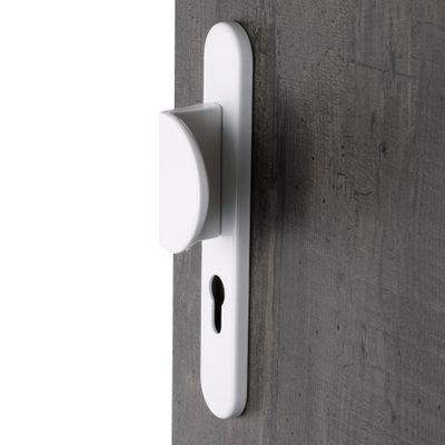 Poignées de porte palière Beverly blanc mat à cylindre ALPERTEC