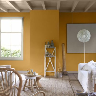 Peinture crème de couleur Miel Satin 2,5 L - DULUX VALENTINE