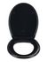 Abattant WC frein de chute duroplast noir Vorno Neo - WENKO