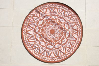Tapis rond 150 cm Djerba terra JARDILINE