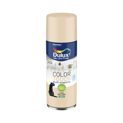 Bombe de peinture Color Touch ivoire RAL 1015 satin 400 mL - DULUX VALENTINE