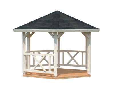 Kiosque de jardin en bois Betty - 9,9 m² intérieur - Livraison à domicile incluse - PALMAKO