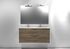 Meuble de salle de bains Frenchart 2 portes L120 x H56 x P47 cm panneau de particules blanc et pitaya - CONCILIO