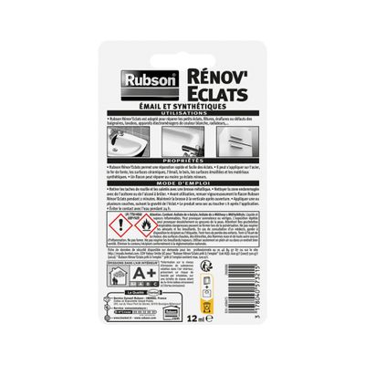 Rénov'éclats émail et synthétiques "Salle de Bain Saine" 12 ml RUBSON