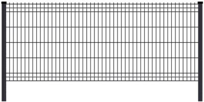 Panneau de grillage rigide Hybrid L.2,50 x H.1,72 m gris FERRO BULLONI