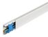 Moulure 12x30 mm blanche 1 compartiment longueur 2m TEHALIT