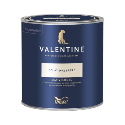 Peinture Valentine Mat Velouté Éclat d'Albâtre 0,5 L - DULUX VALENTINE