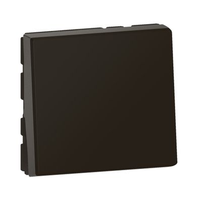 Bouton poussoir encastrable avec voyant lumineux 2 modules Noir - Mosaic LEGRAND