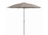 Parasol diamètre 2,70 m mât en aluminium Taupe PROLOISIRS