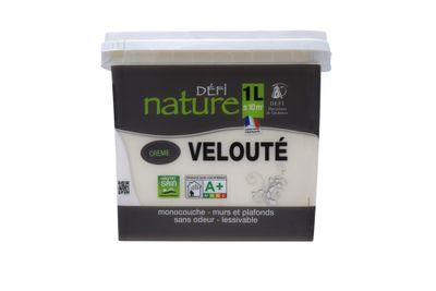 Peinture naturelle murale Crème velours 1 L - DEFI NATURE