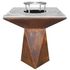 Brasero de cuisson G1 corten avec plaque plancha, grille et couvercle de protection  ARTISS