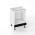 Bandeau bas four pour meuble de cuisine Cristal noir brillant 10 x 60 cm OFITRES