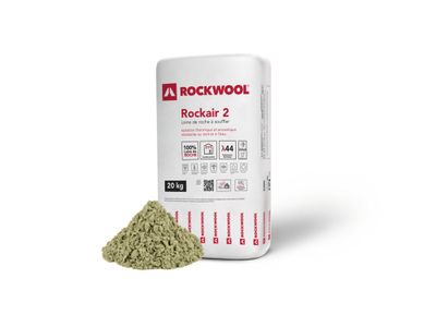Laine de roche pour comble perdu à souffler ROCKAIR2 ROCKWOOL - 20 kg