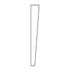 Pied métal noir plat H 710 mm CIME