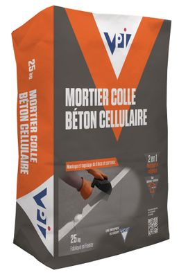 Mortier colle pour béton cellulaire 25 kg VPI